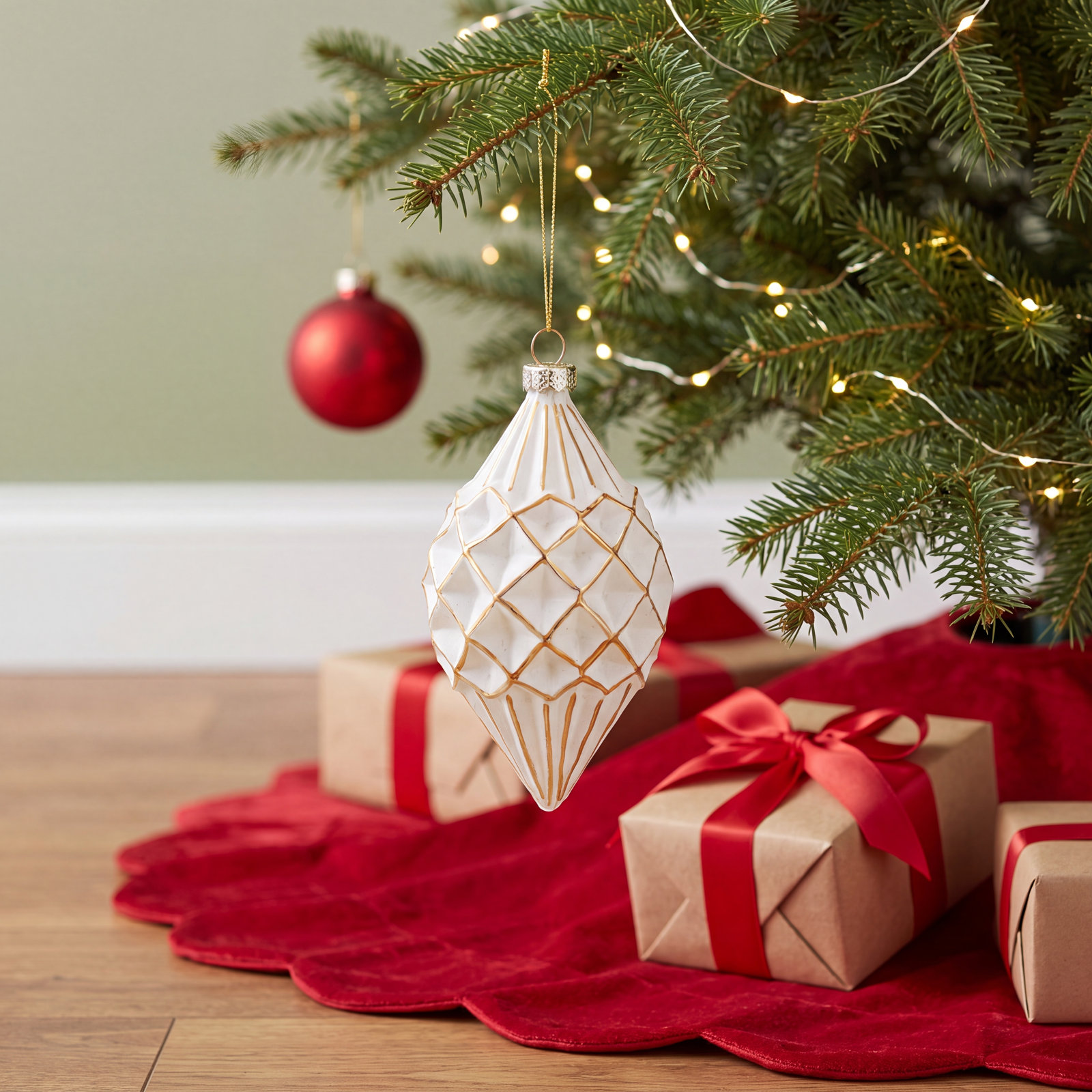 5" Glass Finial Ornament