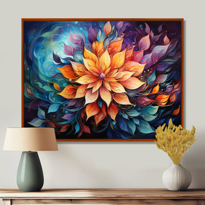 «Meditation Mindfulness Mandala I», reproduction d'art sur toile encadrée