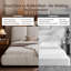 Lit plateforme capitonné Queen size avec tête de lit segmentée et rembourrée, velours brillant et pieds robustes, sommier non requis, beige-295418233