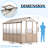 Cedar Walk-In Greenhouse With Manual Adjustable Skylight, Polycarbonate UV-Resistant Panels & Metal Mesh Vent — 6 Ft. W X 10 Ft. D X 7 Ft. H-119341059