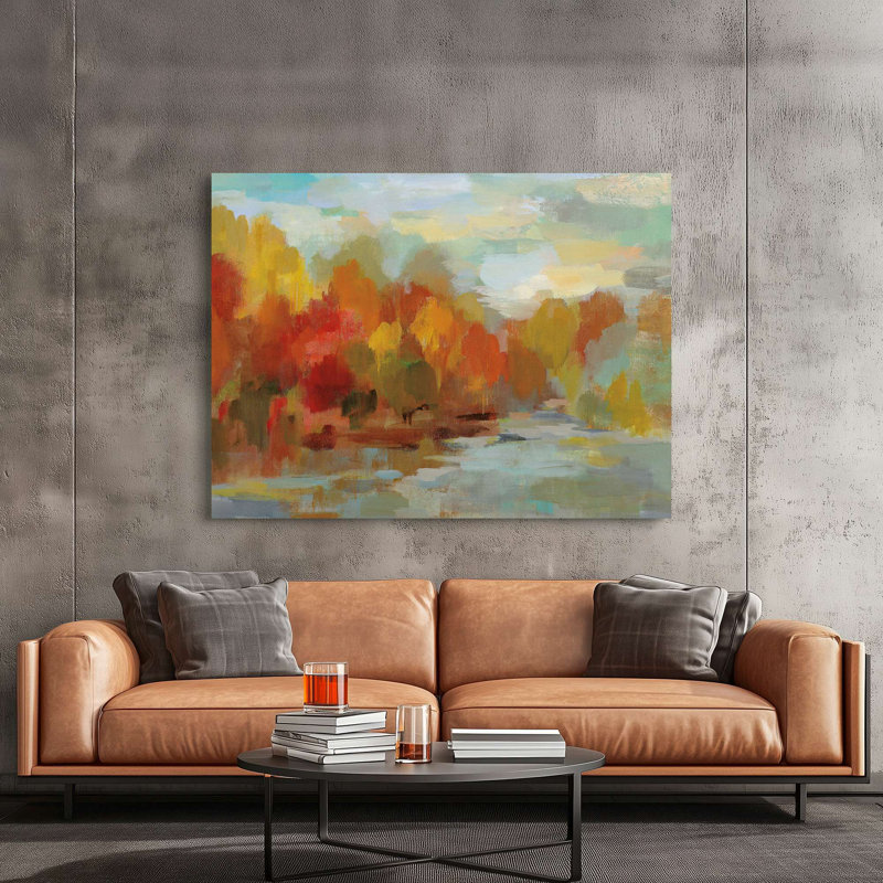 Abstract October Dreamscape by Silvia Vassileva - Wrapped Canvas Print, 70 cm H x 100 cm W