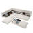 Modern 7-Piece Modular Sofa With Storage & 1 Storage Ottoman-1980033799