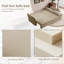 Canapé-lit convertible 2 en 1 de 216 cm avec pouf de rangement pour salon, dimensions du canapé : 216 cm (L) x 84 cm (l) x 94 cm (H), dimensions du lit : 216 cm (L) x 153 cm (l) x 60 cm (H)-869734224