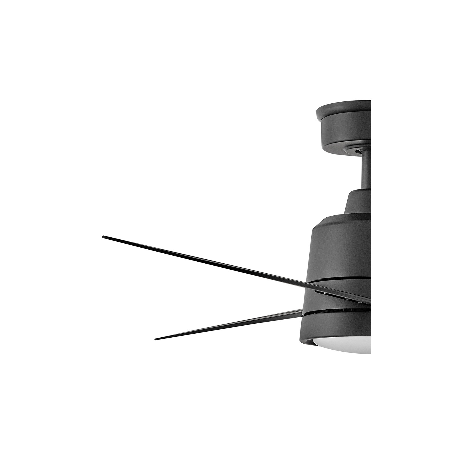 Morrow 48'' 3 Blade Ceiling Fan with LED Light Kit, Matte Black