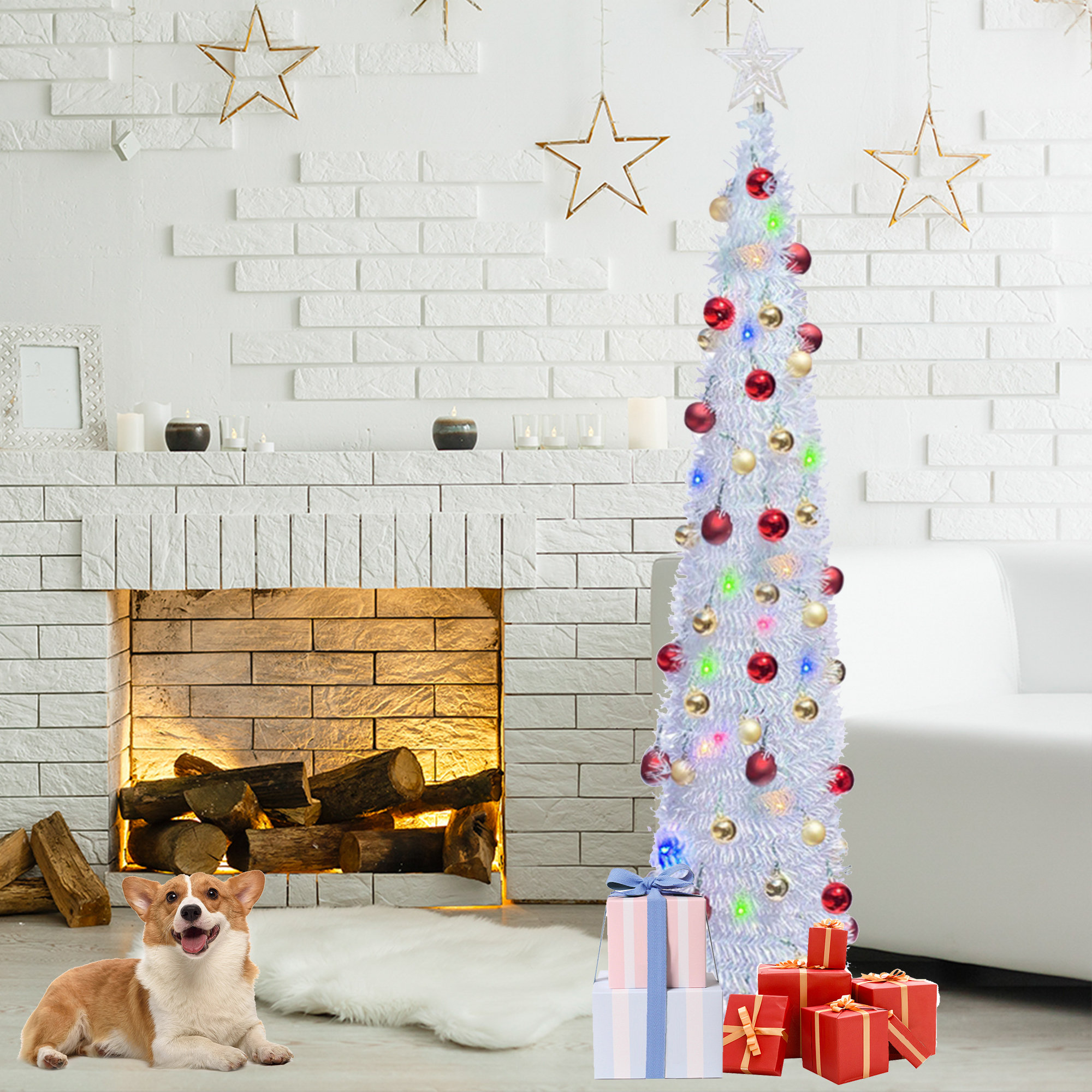 The Holiday Aisle® 5' Lighted Christmas Tree | Wayfair