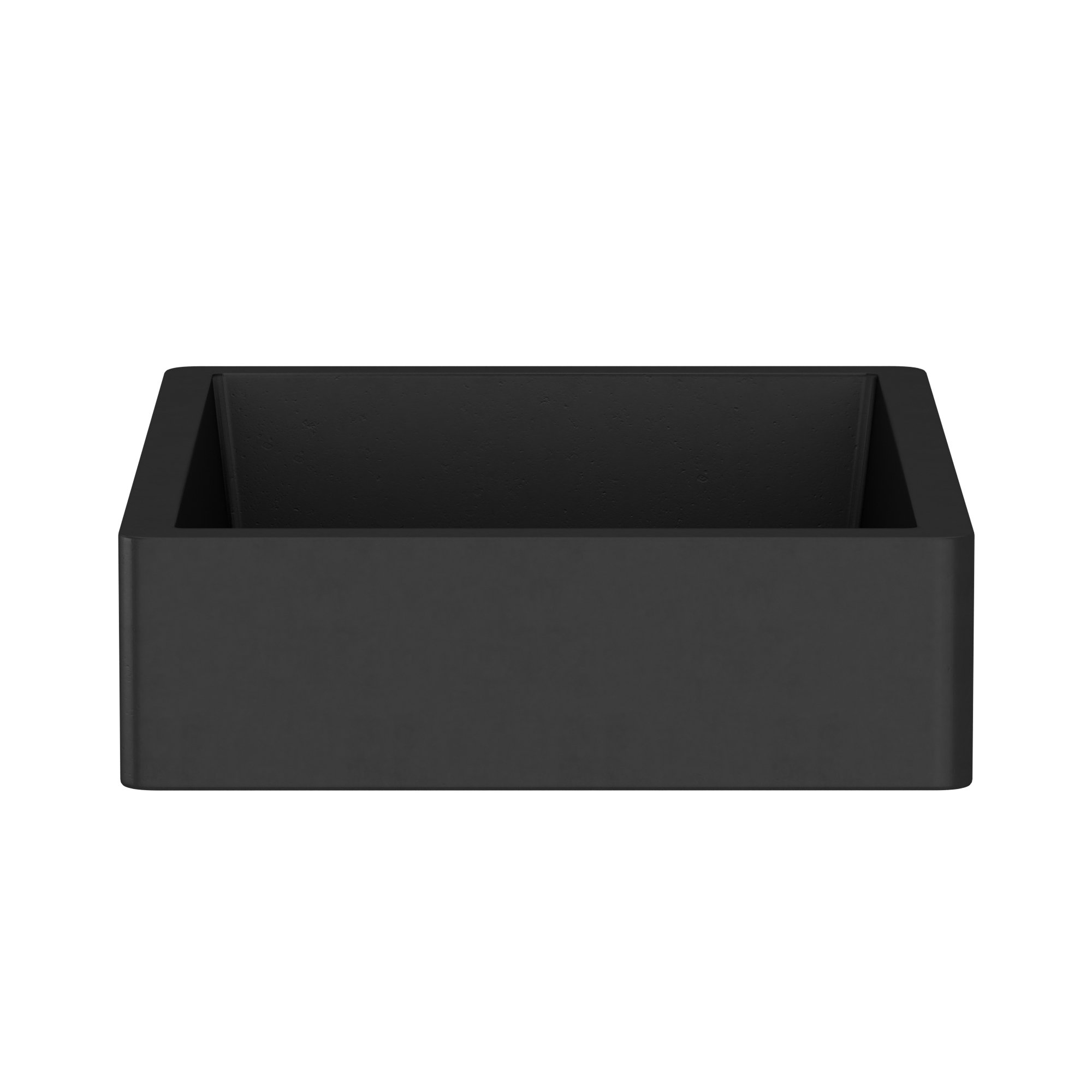 NativeStone Nipomo  Concrete Handmade Rectangular Dual-Mount Bathroom Sink, Charcoal