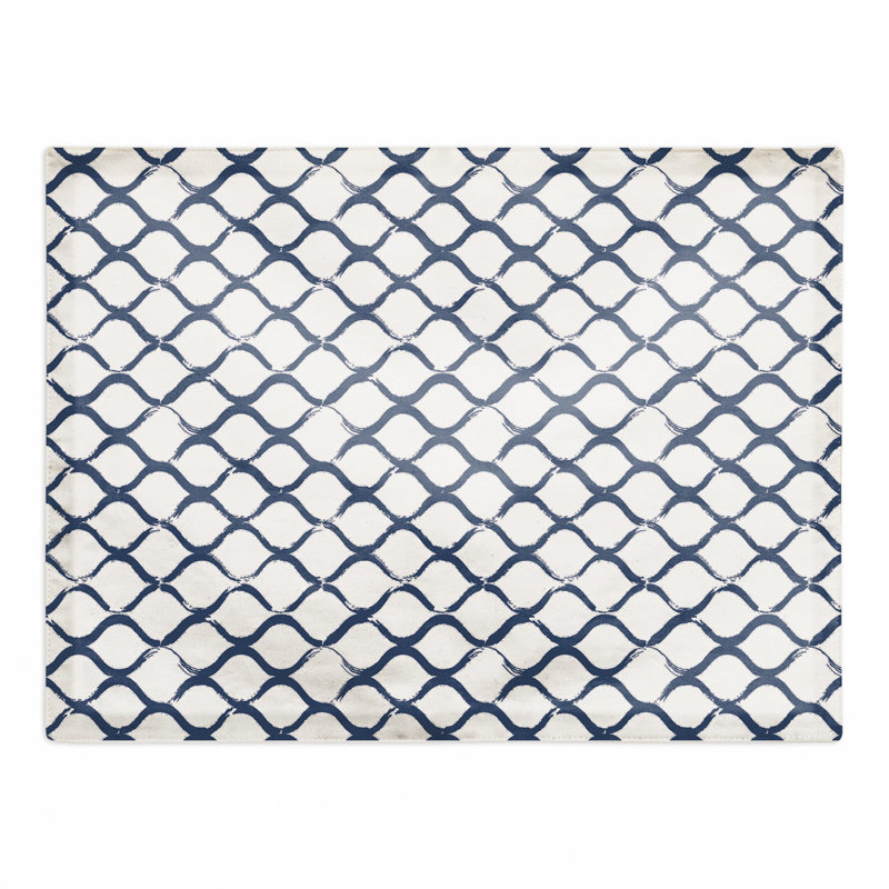 Napperon 10,5 po Aliscia, Bleu marine