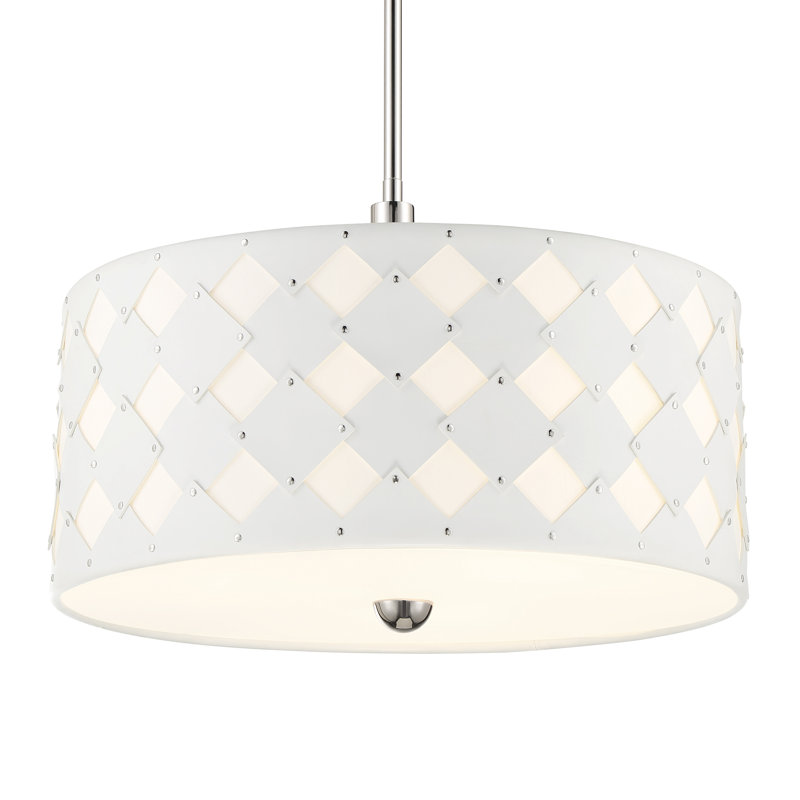 3 - Light Dimmable Drum Chandelier