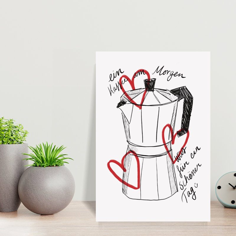 Morning Brew 1 Piece Wrapped Canvas Wall Art, 45.72 cm H x 30.48 cm W
