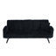 Chaise longue en velours côtelé de style noir avec soutien lombaire: confort accru-722599103