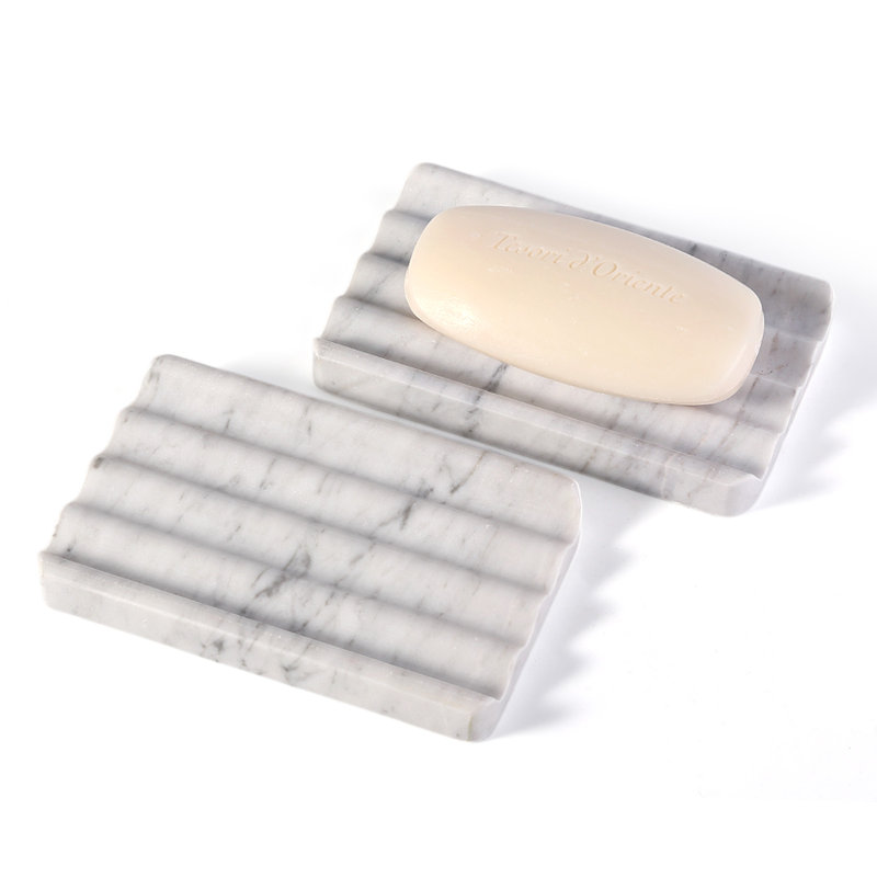 Natural Marble Soap Tray, Ivory