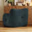 Compression 37"W Medium Teddy Fabric Bean Bag Chair-1686261971