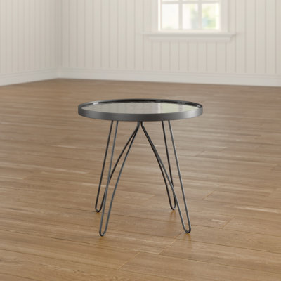 Gillis Glass Top End Table
