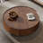 Crantor Round Coffee Table with 2 Storage Drawers Walnut Wood Grain Pattern Living Room Coffee Table-894709483