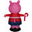 Christmas Inflatable Peppa Pig in Red Holiday Sweater
