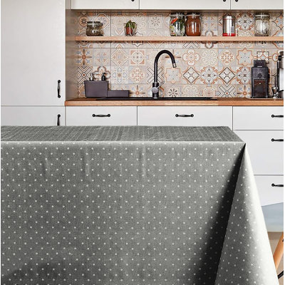 Knowle Rectangle Dots Polyester Tablecloth