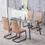 Chaise de salle à manger rembourrée en polyuréthane à haut dossier, ensemble de 4-1285748990-1285748963