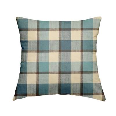 Cosme Plaid Square Cushion