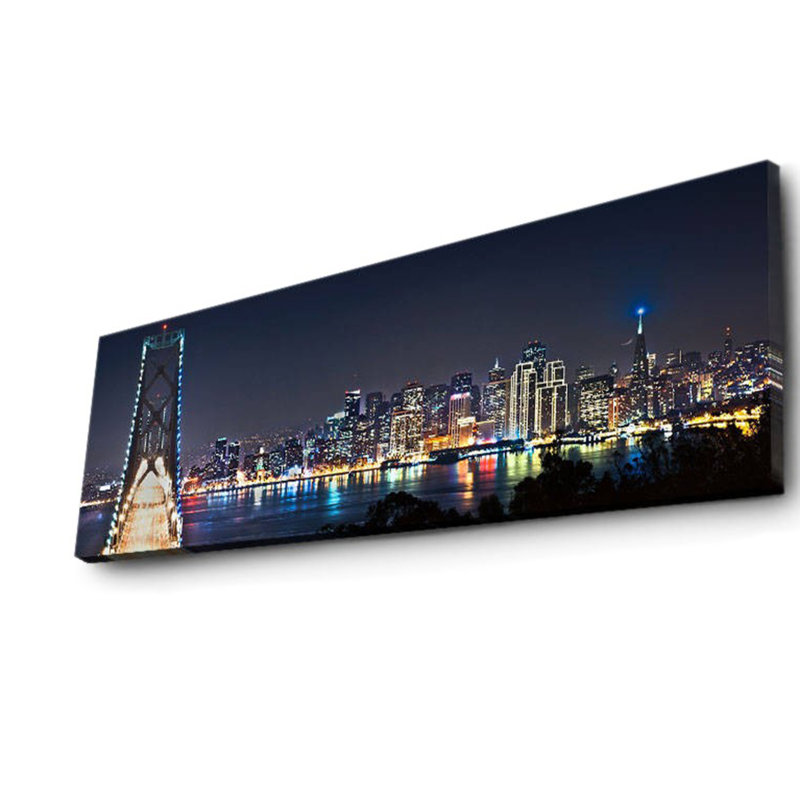 Toile avec éclairage DEL, 30 po x 35,4 po | 100% toile de suède, cadre 100% bois (épaisseur: 1,2 po) | À piles (1 x 9 V, non incluse) | Interrupteur marche / arrêt, parfait pour la décoration intérieure et les cadeaux uniques