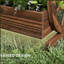 Lit de jardin surélevé à 2 niveaux, jardinières en bois avec trous de drainage, pour fleurs de légumes