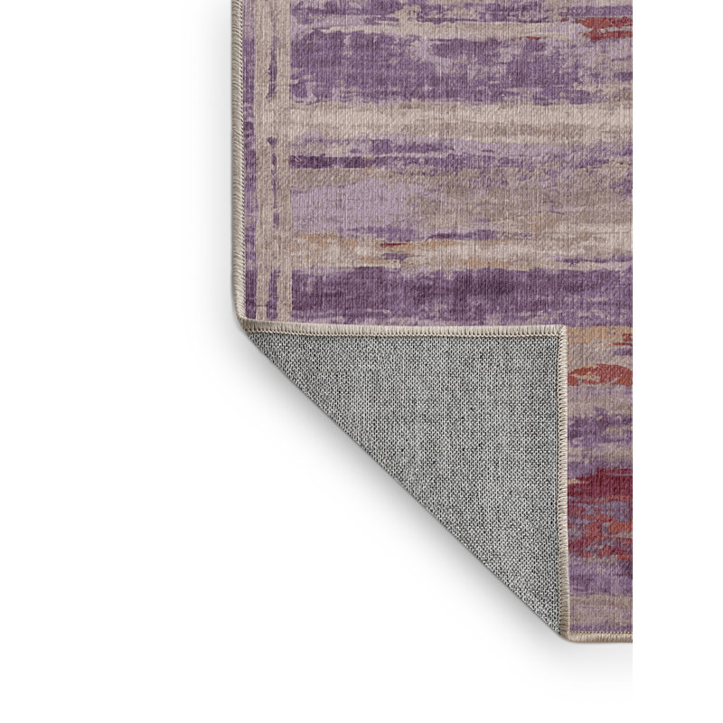 Machine Washable Beige Area Rug, Rectangle 7' x 9'