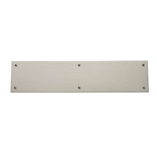 Beveled Edge Push Plate, 3.5" H x 15" W, Bright Chrome