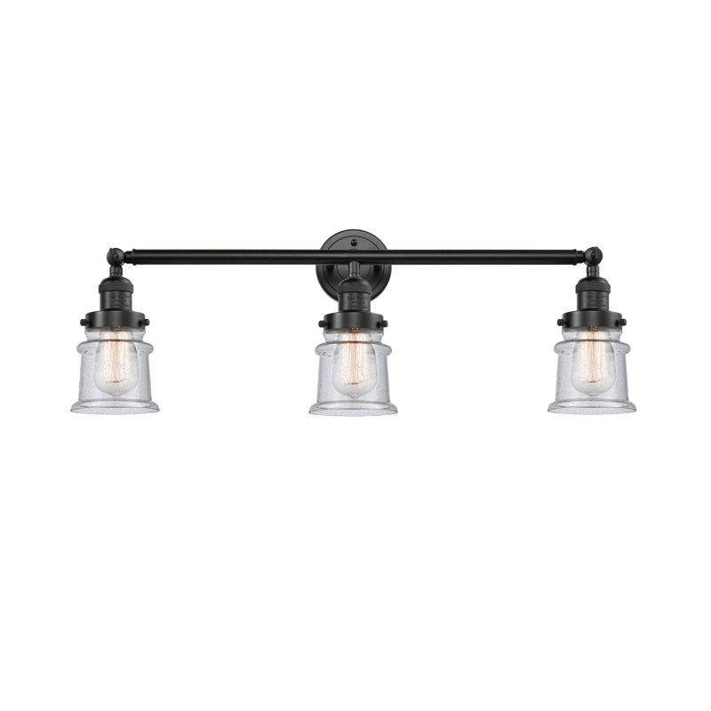 Alexandira 3 - Light Dimmable Vanity Light, Seedy, 6 Watt Vinage LED Bulb, Oil Rubbed Bronze