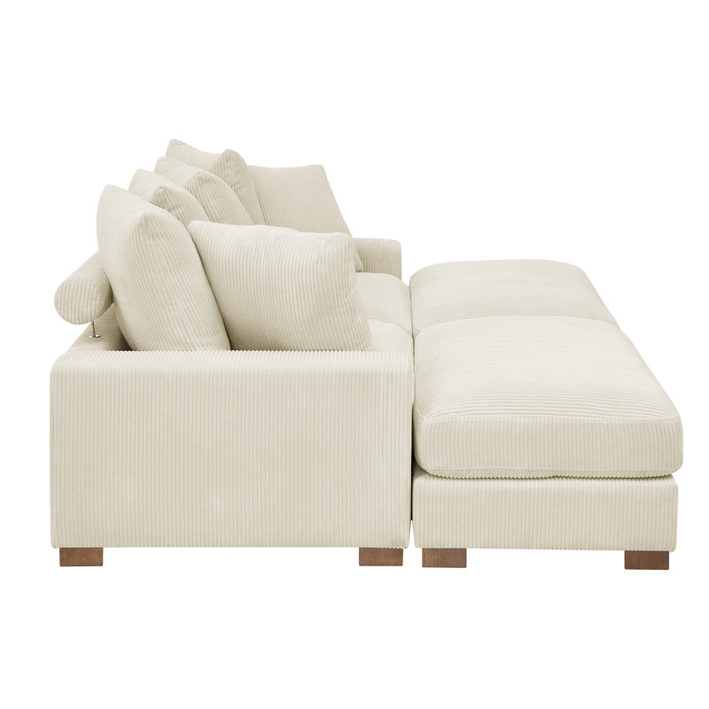 Zaheer 86'' Corduroy Sofa