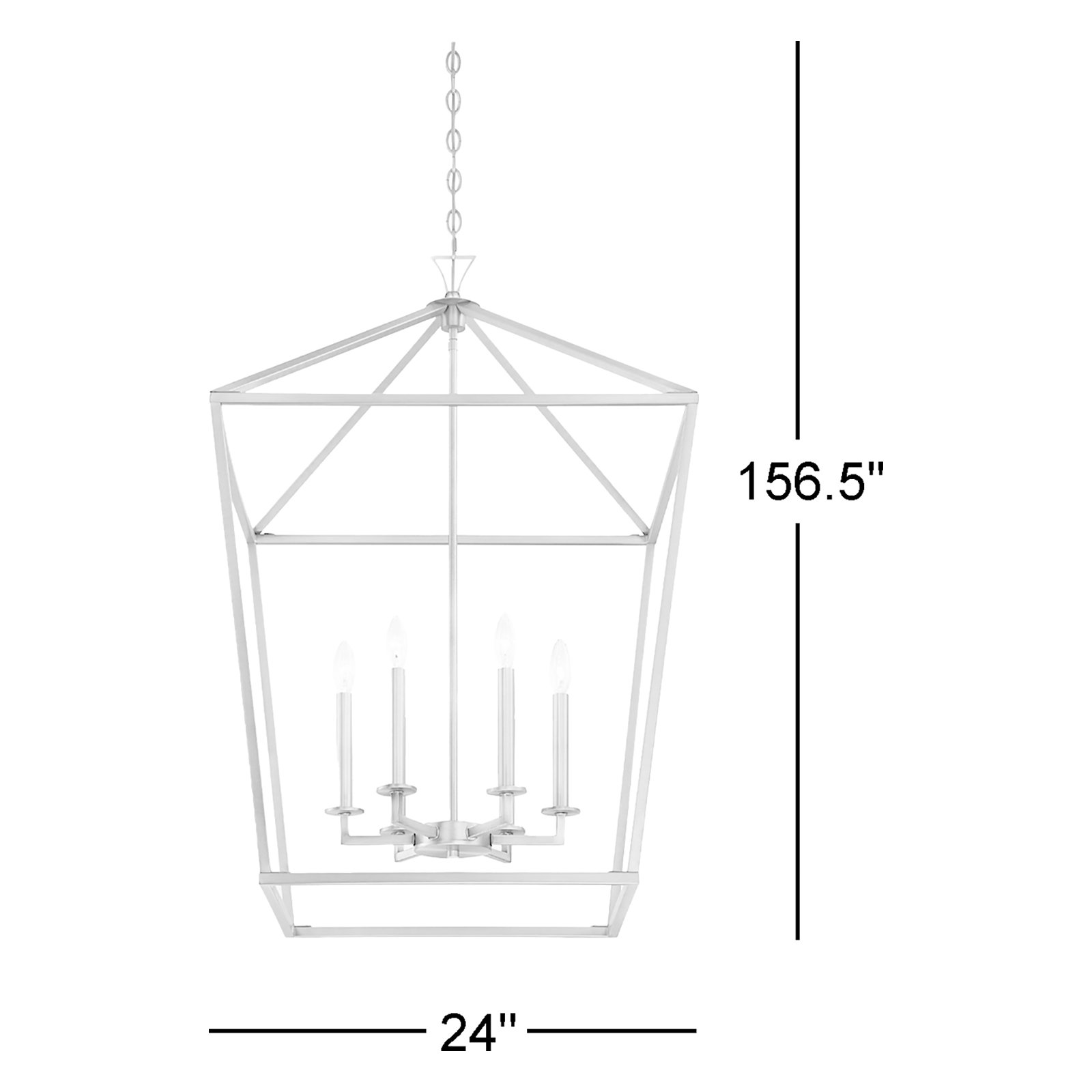Hastings 6-Light Chandelier, Satin Nickel