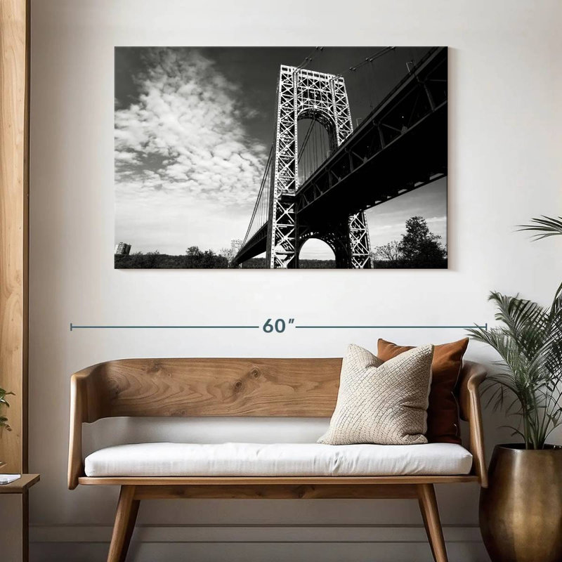 Lilie George Washington Bridge BW, 32" H x 48" W