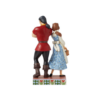 Jim Shore Disney Traditions Gaston vs Belle Good vs Evil Figurine 8.7in H