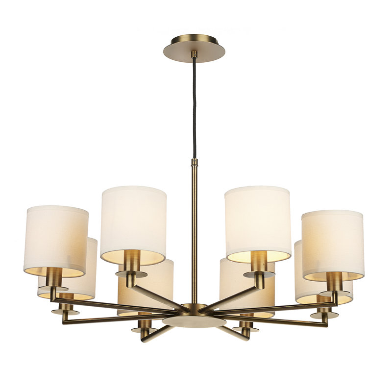 Catlin 8 - Light Candle Style Chandelier, Bronze