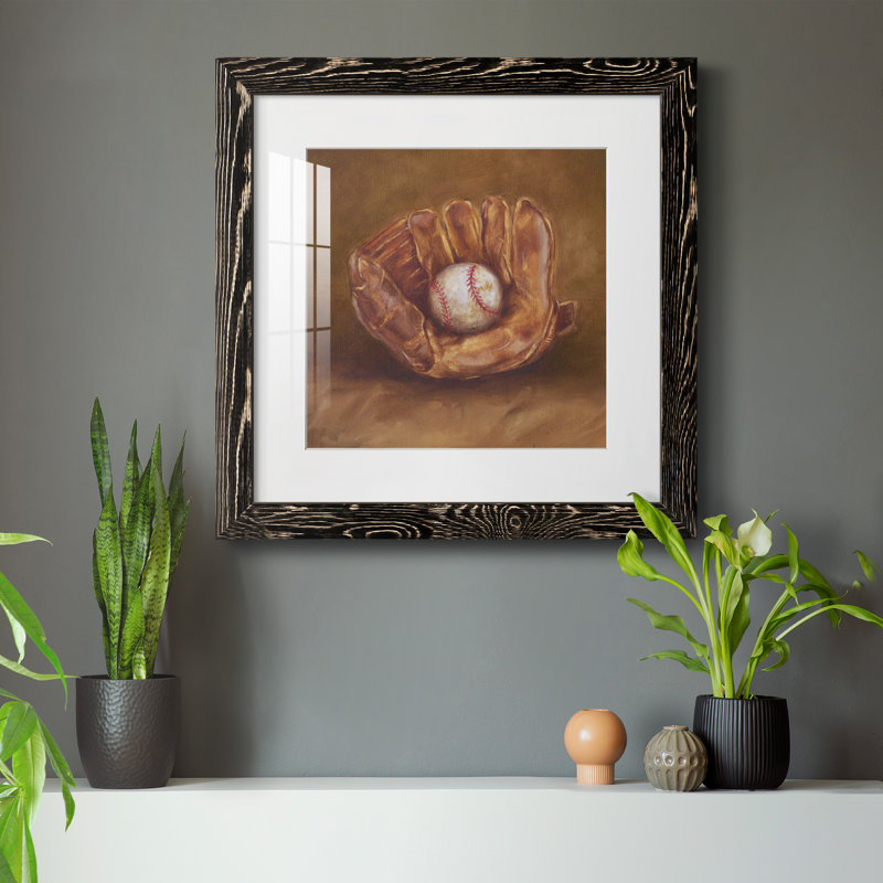 «Rustic Sports III», reproduction encadrée de qualité supérieure - prête à être accrochée, H 35,5 po x l 35,5 po x P 1,5 po