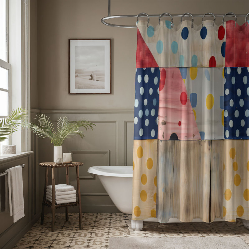 Surface de courtepointe - Rideau de douche Premium, H 74 po x l 71 po