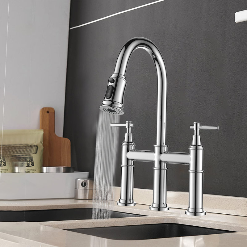 Naiyafly Pull Down Kitchen Faucet, Chrome