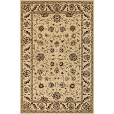 Tapis d'intérieur brun clair en polypropylène Campagne