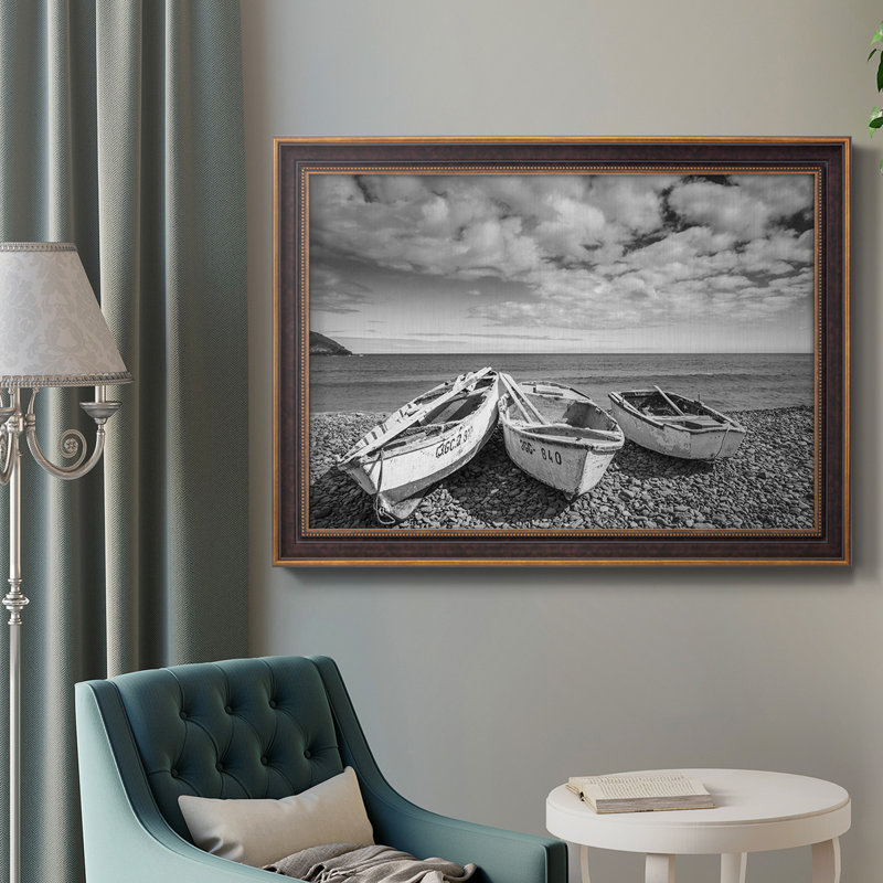 Canary Island, bateaux de pêche, reproduction de photo sur toile, H 21 po x l 25 po x P 2,5 po