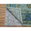 Tapis bleu en laine noué à la main 9 pi 1 po x 12 pi 3 po C12FFDA18AE445B9B6F80E325ACA297B