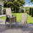Melisa Patio Chairs Set Of 8, Outdoor Textilene Stackable Dining Chairs （Set of 8）-109080130
