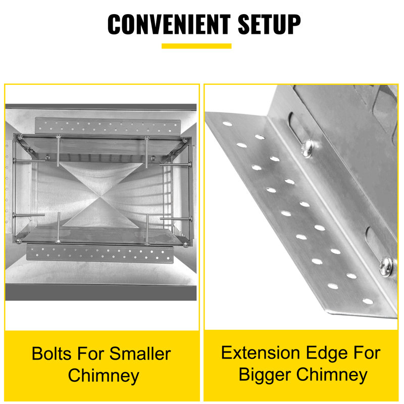 Silver Stainless Steel All-Weather Chimney Cover