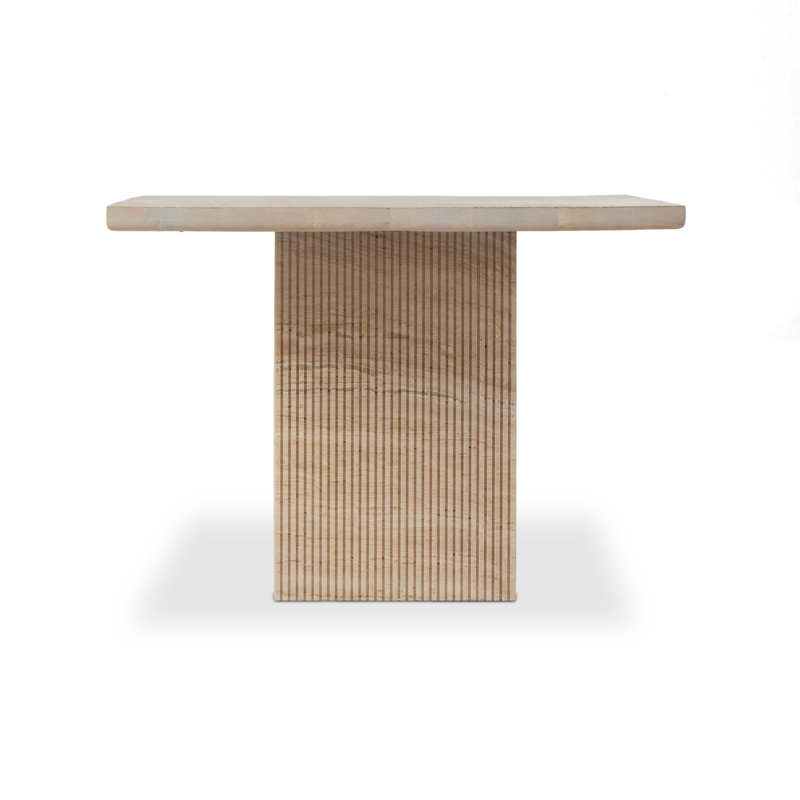 Lyssa Oak Solid Wood Top Dining Table