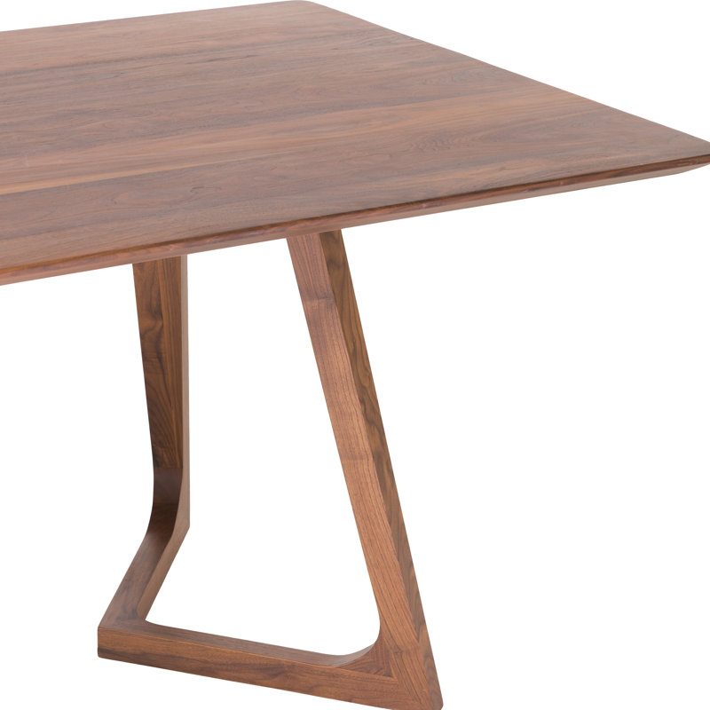 Fischer 71'' Solid Wood Dining Table, Brown
