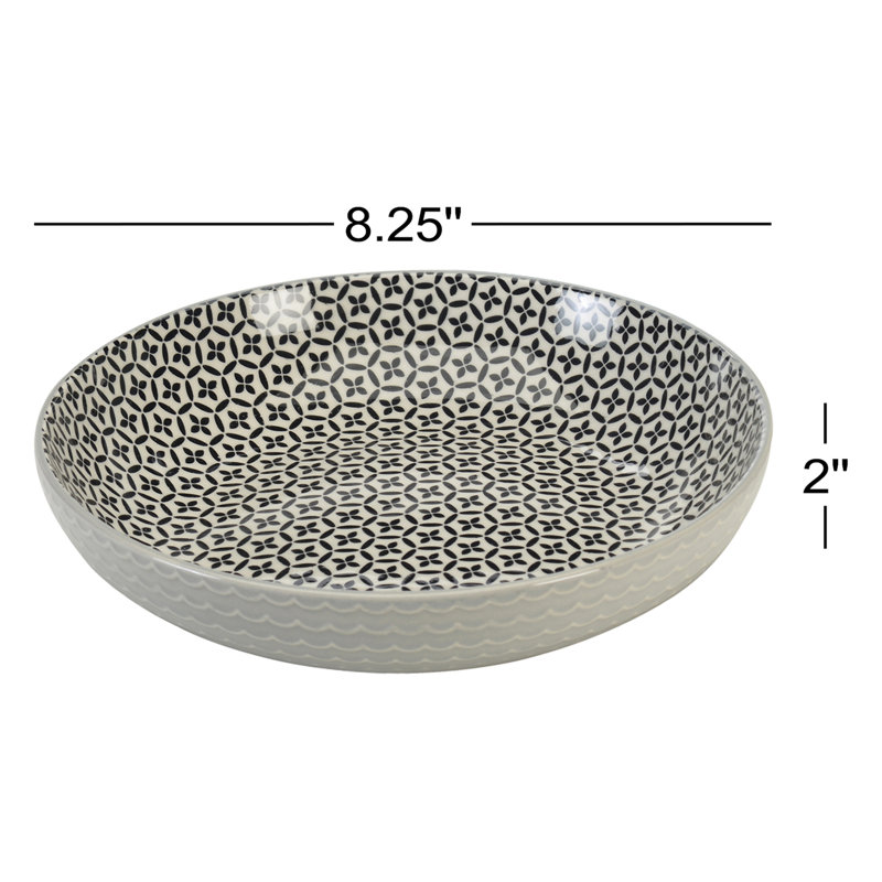 Clearbrook 22 oz. Pad Print Dining Bowl Set