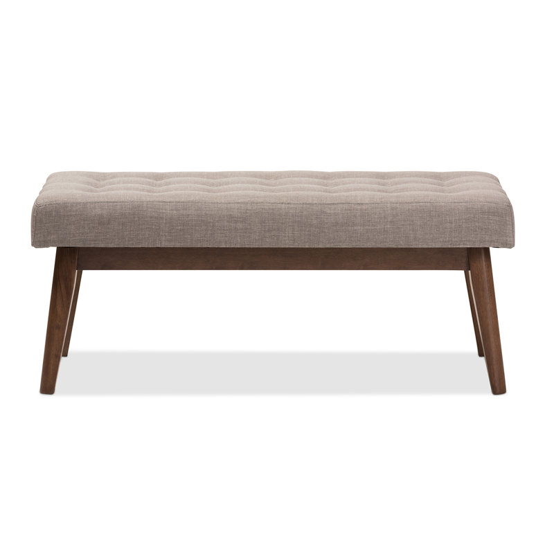Banc rembourré 43 po Harris, Gris clair