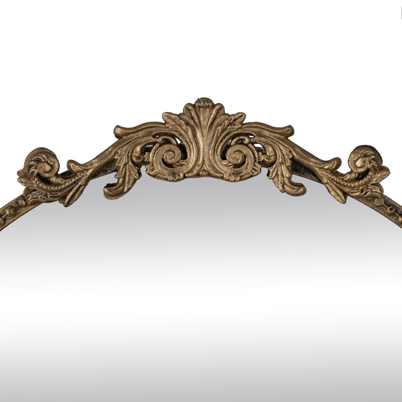 Metal Arch Mirror with Shelves