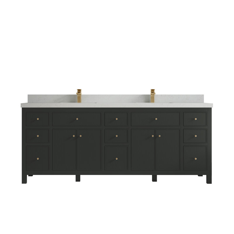 Sonoma X P 22 po De salle de bain double Quartz, Quartz de Carrare