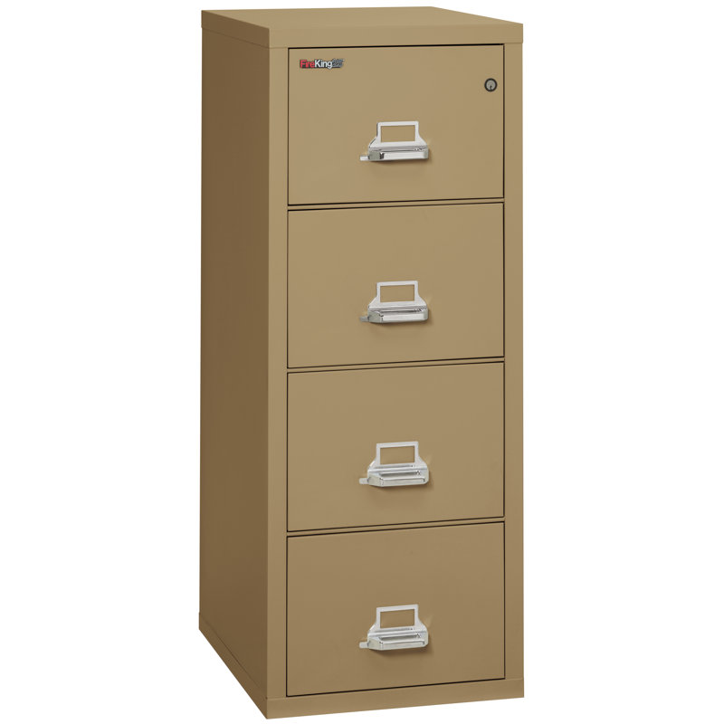 Fireproof 4 - Drawer File Cabinet, Sand