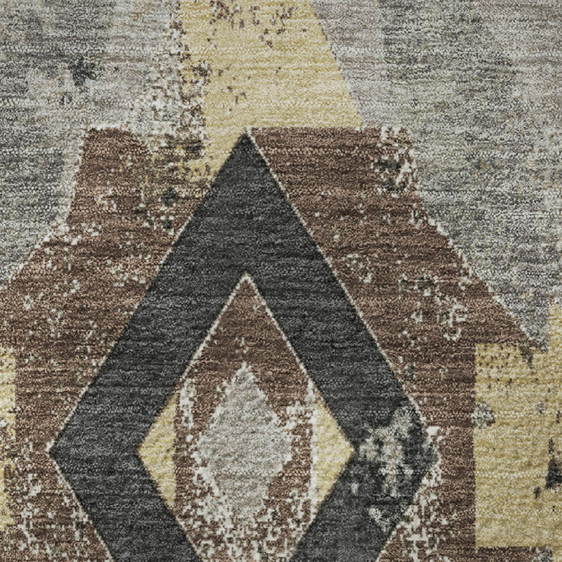 Premium Machine Washable Fairwood AMF1882 Aztec Rug, Round 8'