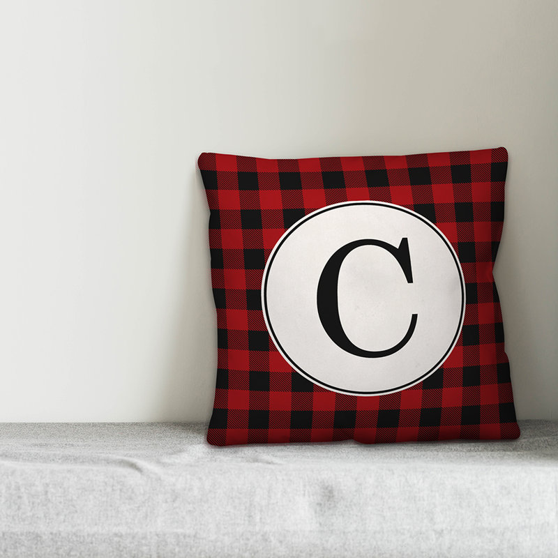 Plaid Throw Pillow, C