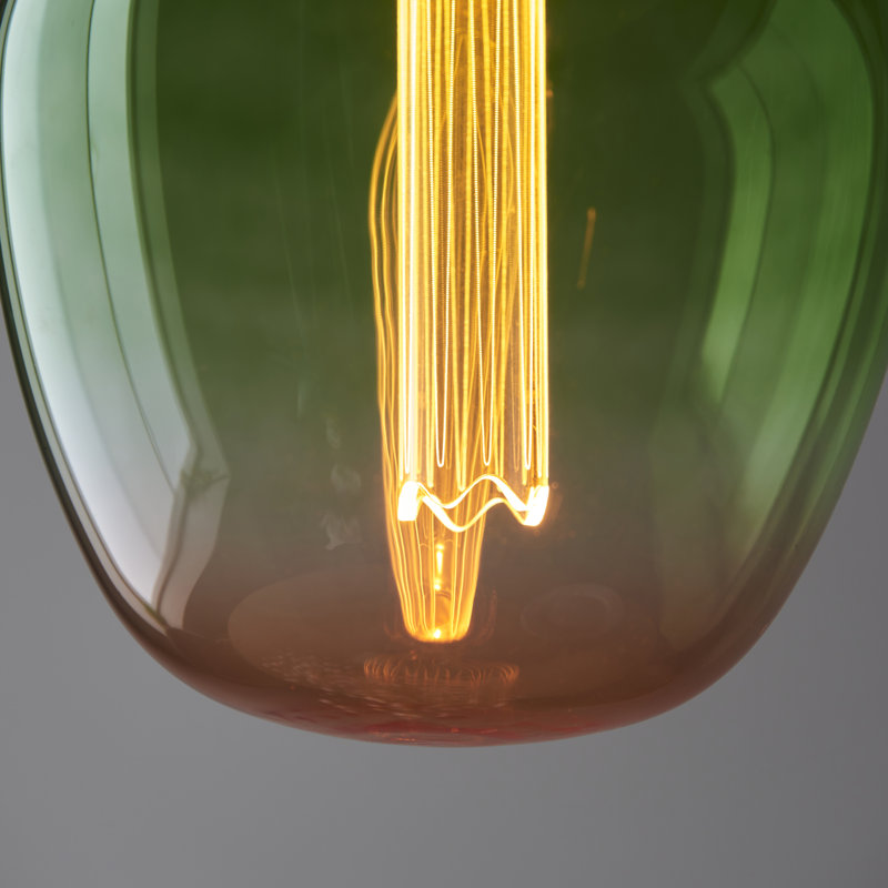 2.8W E27 ES XL Globe Non-Dimmable Bulb - 110lm 1800K Warm White, Green